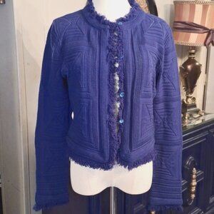 Vintage Doncaster cardigan - Blue Classic - Size Large